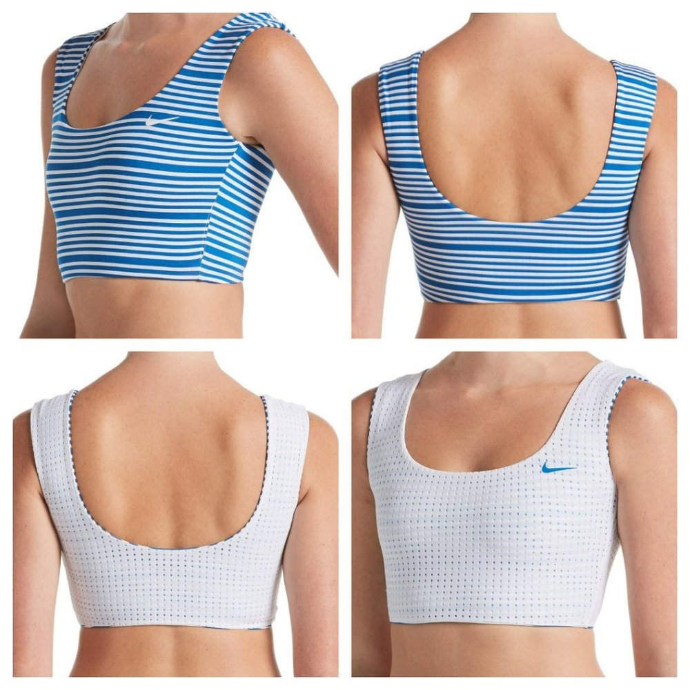 ๐บSOLD๐บ Nike | Reversible Sport Mesh Midkini Top - Picture 1 of 7